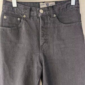 Vintage 80s Gap Jeans Size 26/2 Black Straight High Waist 90s Mom Jeans USA
